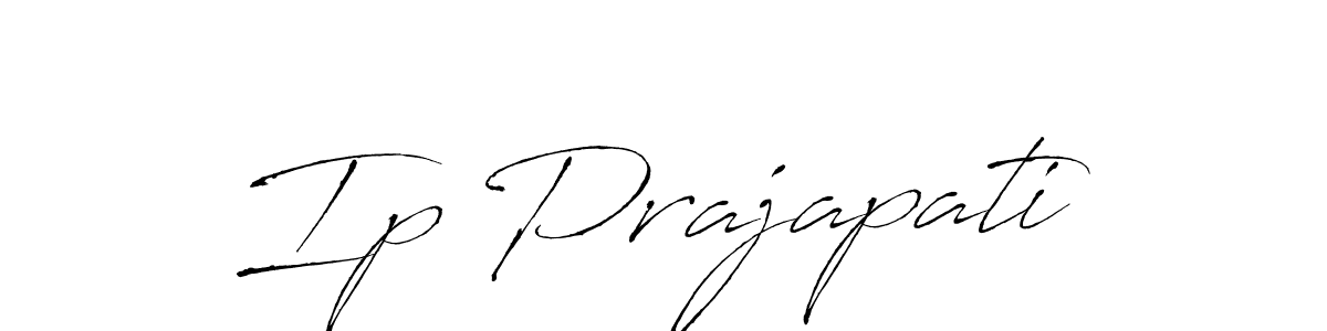 How to make Ip Prajapati signature? Antro_Vectra is a professional autograph style. Create handwritten signature for Ip Prajapati name. Ip Prajapati signature style 6 images and pictures png