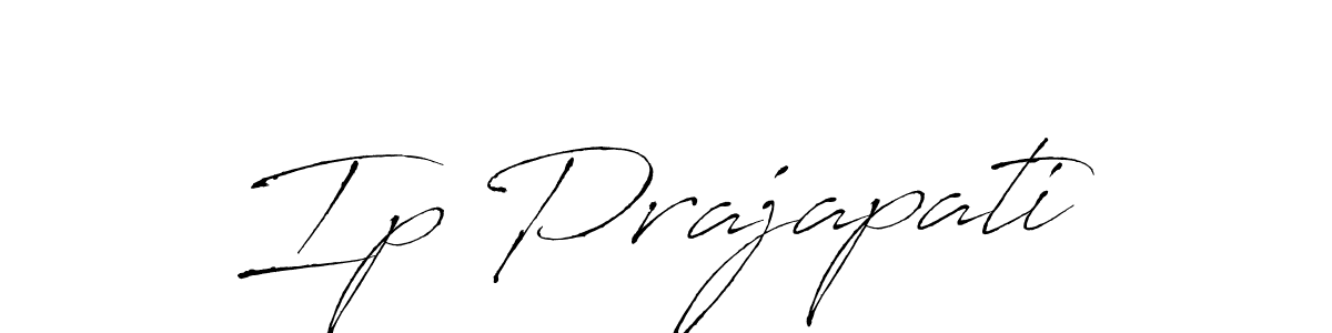 Create a beautiful signature design for name Ip Prajapati. With this signature (Antro_Vectra) fonts, you can make a handwritten signature for free. Ip Prajapati signature style 6 images and pictures png