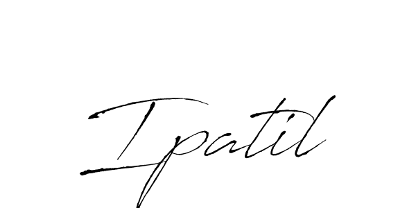 Use a signature maker to create a handwritten signature online. With this signature software, you can design (Antro_Vectra) your own signature for name Ipatil. Ipatil signature style 6 images and pictures png