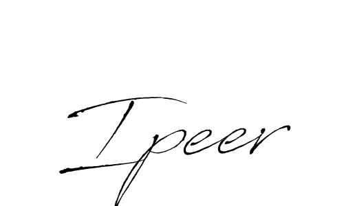 Also we have Ipeer name is the best signature style. Create professional handwritten signature collection using Antro_Vectra autograph style. Ipeer signature style 6 images and pictures png