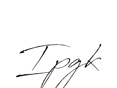 Make a beautiful signature design for name Ipgk. With this signature (Antro_Vectra) style, you can create a handwritten signature for free. Ipgk signature style 6 images and pictures png