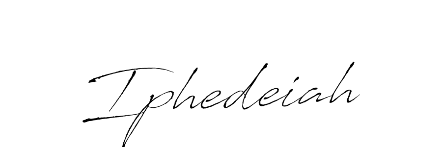 Make a beautiful signature design for name Iphedeiah. With this signature (Antro_Vectra) style, you can create a handwritten signature for free. Iphedeiah signature style 6 images and pictures png