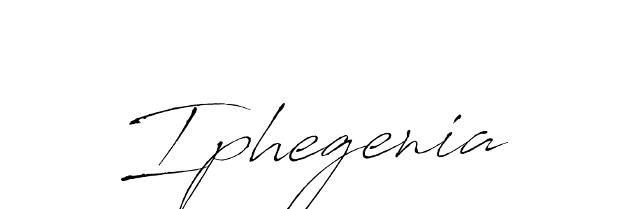 How to make Iphegenia signature? Antro_Vectra is a professional autograph style. Create handwritten signature for Iphegenia name. Iphegenia signature style 6 images and pictures png