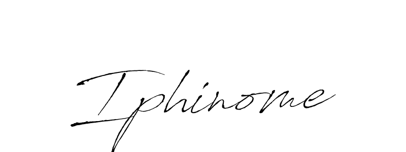 You should practise on your own different ways (Antro_Vectra) to write your name (Iphinome) in signature. don't let someone else do it for you. Iphinome signature style 6 images and pictures png