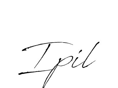 Use a signature maker to create a handwritten signature online. With this signature software, you can design (Antro_Vectra) your own signature for name Ipil. Ipil signature style 6 images and pictures png