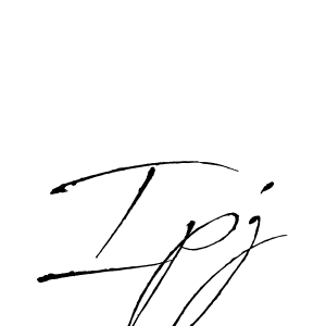 How to Draw Ipj signature style? Antro_Vectra is a latest design signature styles for name Ipj. Ipj signature style 6 images and pictures png