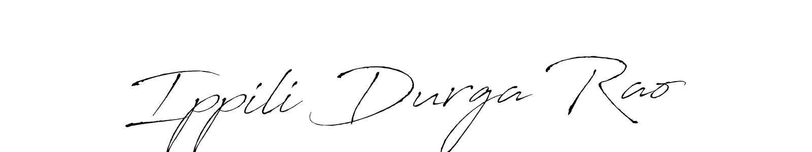 How to make Ippili Durga Rao name signature. Use Antro_Vectra style for creating short signs online. This is the latest handwritten sign. Ippili Durga Rao signature style 6 images and pictures png