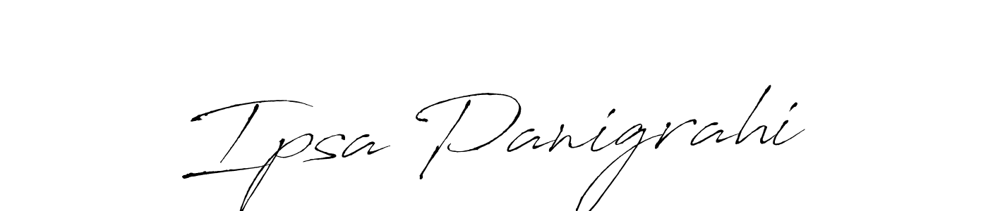 You should practise on your own different ways (Antro_Vectra) to write your name (Ipsa Panigrahi) in signature. don't let someone else do it for you. Ipsa Panigrahi signature style 6 images and pictures png