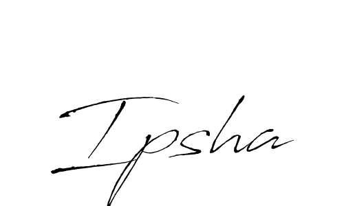 Make a beautiful signature design for name Ipsha. With this signature (Antro_Vectra) style, you can create a handwritten signature for free. Ipsha signature style 6 images and pictures png