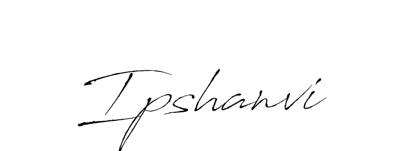 How to make Ipshanvi name signature. Use Antro_Vectra style for creating short signs online. This is the latest handwritten sign. Ipshanvi signature style 6 images and pictures png