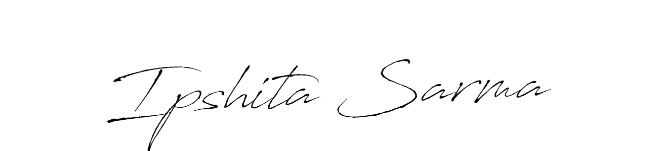 How to make Ipshita Sarma name signature. Use Antro_Vectra style for creating short signs online. This is the latest handwritten sign. Ipshita Sarma signature style 6 images and pictures png