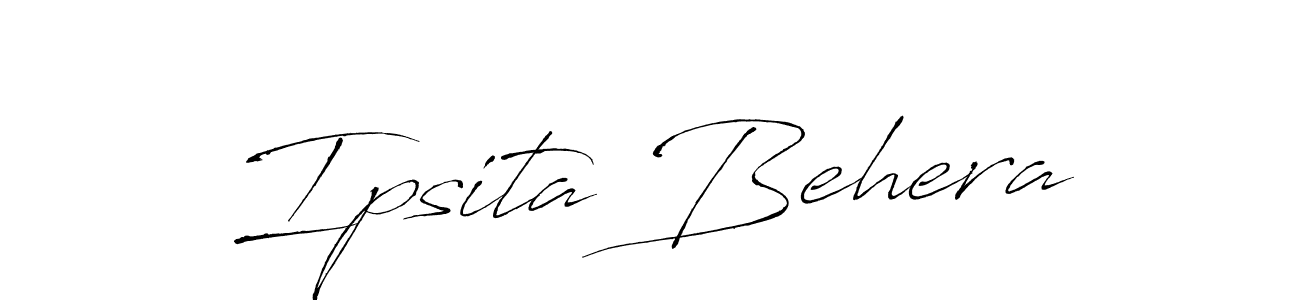 Design your own signature with our free online signature maker. With this signature software, you can create a handwritten (Antro_Vectra) signature for name Ipsita Behera. Ipsita Behera signature style 6 images and pictures png