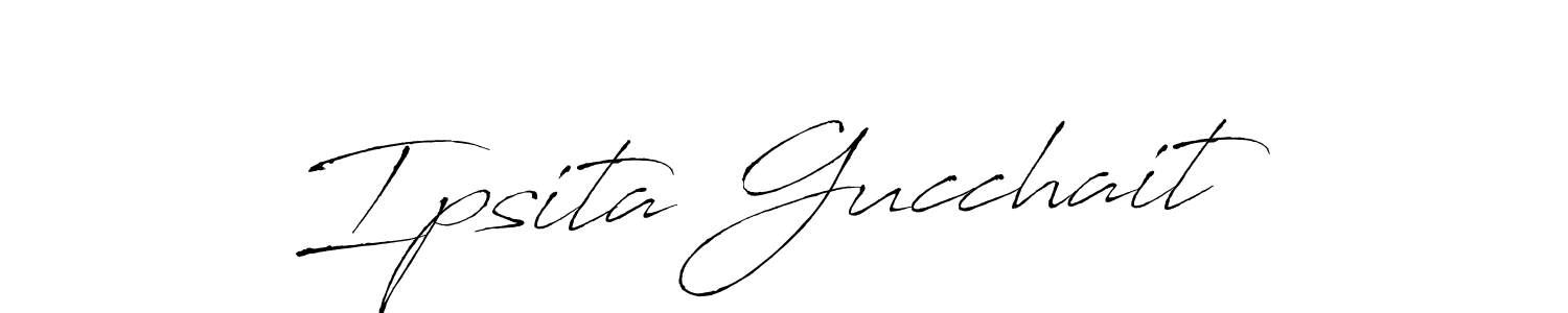 Create a beautiful signature design for name Ipsita Gucchait. With this signature (Antro_Vectra) fonts, you can make a handwritten signature for free. Ipsita Gucchait signature style 6 images and pictures png