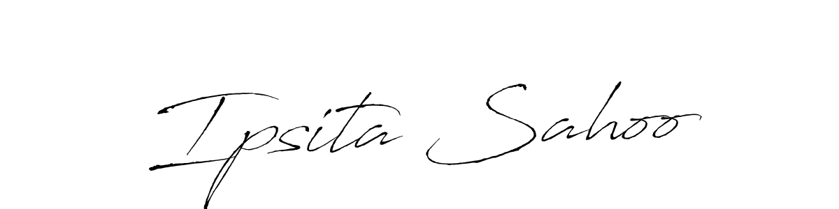 Make a beautiful signature design for name Ipsita Sahoo. With this signature (Antro_Vectra) style, you can create a handwritten signature for free. Ipsita Sahoo signature style 6 images and pictures png