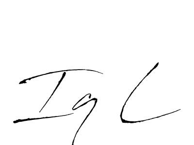 Similarly Antro_Vectra is the best handwritten signature design. Signature creator online .You can use it as an online autograph creator for name Iq L. Iq L signature style 6 images and pictures png