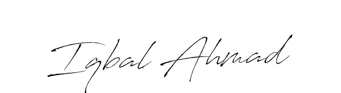 if you are searching for the best signature style for your name Iqbal Ahmad. so please give up your signature search. here we have designed multiple signature styles  using Antro_Vectra. Iqbal Ahmad signature style 6 images and pictures png