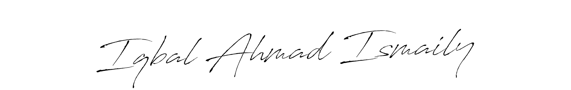 It looks lik you need a new signature style for name Iqbal Ahmad Ismaily. Design unique handwritten (Antro_Vectra) signature with our free signature maker in just a few clicks. Iqbal Ahmad Ismaily signature style 6 images and pictures png