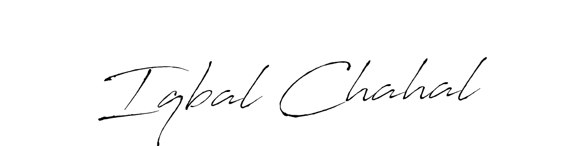 Best and Professional Signature Style for Iqbal Chahal. Antro_Vectra Best Signature Style Collection. Iqbal Chahal signature style 6 images and pictures png