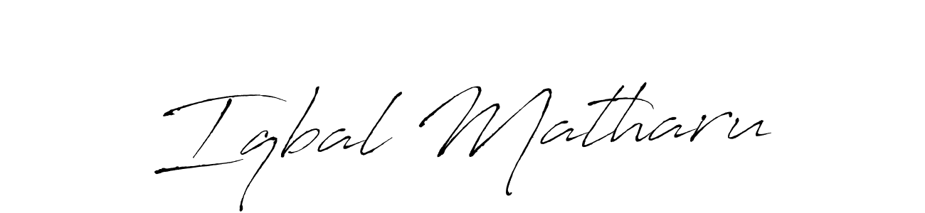 It looks lik you need a new signature style for name Iqbal Matharu. Design unique handwritten (Antro_Vectra) signature with our free signature maker in just a few clicks. Iqbal Matharu signature style 6 images and pictures png