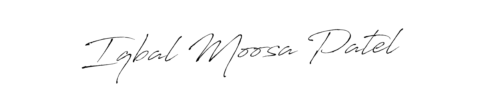 You should practise on your own different ways (Antro_Vectra) to write your name (Iqbal Moosa Patel) in signature. don't let someone else do it for you. Iqbal Moosa Patel signature style 6 images and pictures png