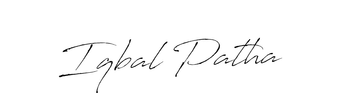 Create a beautiful signature design for name Iqbal Patha. With this signature (Antro_Vectra) fonts, you can make a handwritten signature for free. Iqbal Patha signature style 6 images and pictures png