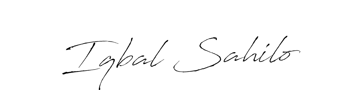You should practise on your own different ways (Antro_Vectra) to write your name (Iqbal Sahilo) in signature. don't let someone else do it for you. Iqbal Sahilo signature style 6 images and pictures png