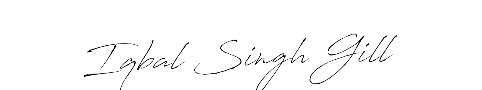 You should practise on your own different ways (Antro_Vectra) to write your name (Iqbal Singh Gill) in signature. don't let someone else do it for you. Iqbal Singh Gill signature style 6 images and pictures png