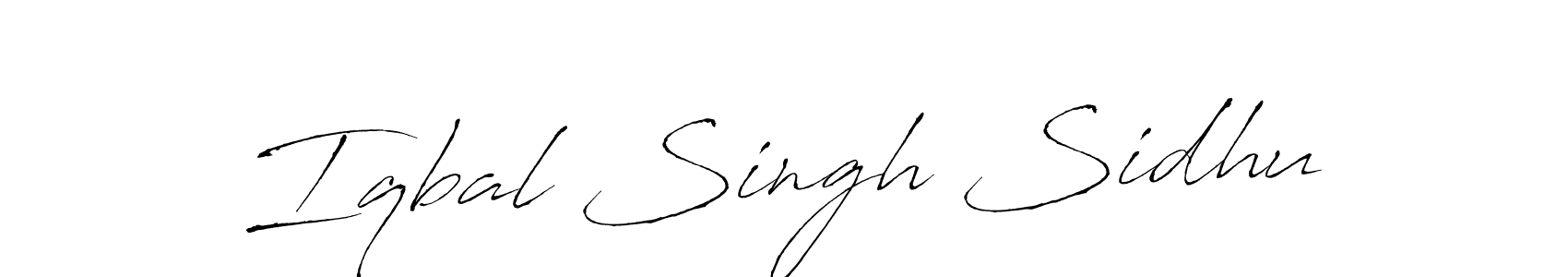 Use a signature maker to create a handwritten signature online. With this signature software, you can design (Antro_Vectra) your own signature for name Iqbal Singh Sidhu. Iqbal Singh Sidhu signature style 6 images and pictures png