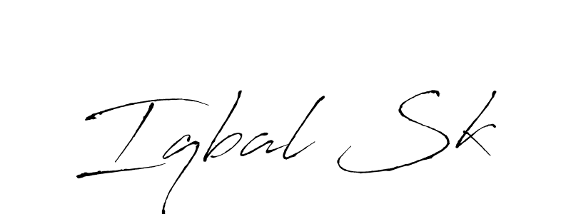The best way (Antro_Vectra) to make a short signature is to pick only two or three words in your name. The name Iqbal Sk include a total of six letters. For converting this name. Iqbal Sk signature style 6 images and pictures png