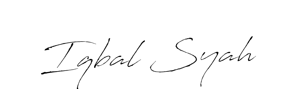 Use a signature maker to create a handwritten signature online. With this signature software, you can design (Antro_Vectra) your own signature for name Iqbal Syah. Iqbal Syah signature style 6 images and pictures png