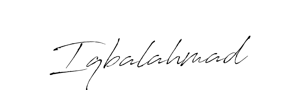 The best way (Antro_Vectra) to make a short signature is to pick only two or three words in your name. The name Iqbalahmad include a total of six letters. For converting this name. Iqbalahmad signature style 6 images and pictures png