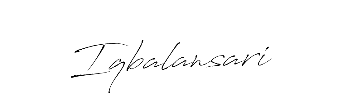 Make a beautiful signature design for name Iqbalansari. Use this online signature maker to create a handwritten signature for free. Iqbalansari signature style 6 images and pictures png