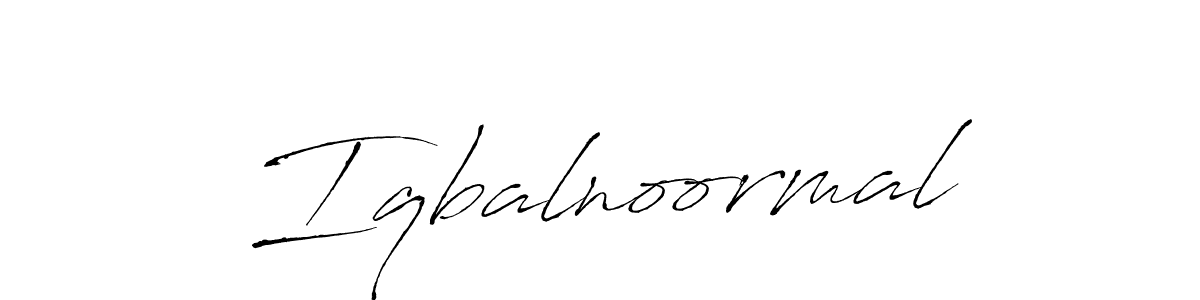 Design your own signature with our free online signature maker. With this signature software, you can create a handwritten (Antro_Vectra) signature for name Iqbalnoormal. Iqbalnoormal signature style 6 images and pictures png