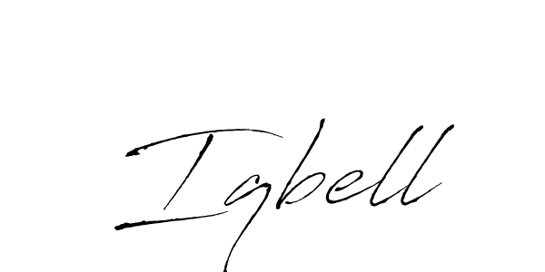 How to make Iqbell signature? Antro_Vectra is a professional autograph style. Create handwritten signature for Iqbell name. Iqbell signature style 6 images and pictures png