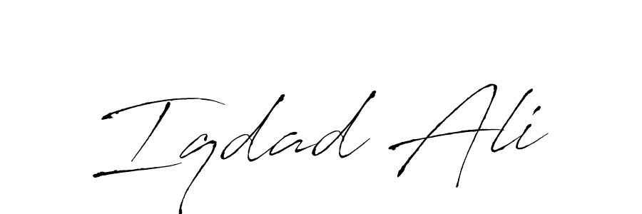 Iqdad Ali stylish signature style. Best Handwritten Sign (Antro_Vectra) for my name. Handwritten Signature Collection Ideas for my name Iqdad Ali. Iqdad Ali signature style 6 images and pictures png