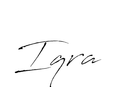 Create a beautiful signature design for name Iqra. With this signature (Antro_Vectra) fonts, you can make a handwritten signature for free. Iqra signature style 6 images and pictures png