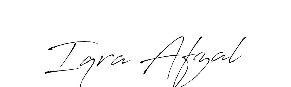 Design your own signature with our free online signature maker. With this signature software, you can create a handwritten (Antro_Vectra) signature for name Iqra Afzal. Iqra Afzal signature style 6 images and pictures png