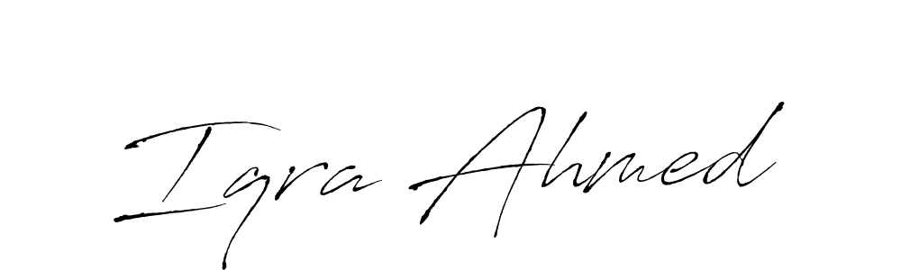 The best way (Antro_Vectra) to make a short signature is to pick only two or three words in your name. The name Iqra Ahmed include a total of six letters. For converting this name. Iqra Ahmed signature style 6 images and pictures png