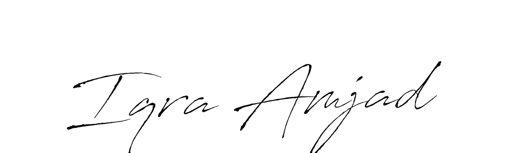 It looks lik you need a new signature style for name Iqra Amjad. Design unique handwritten (Antro_Vectra) signature with our free signature maker in just a few clicks. Iqra Amjad signature style 6 images and pictures png