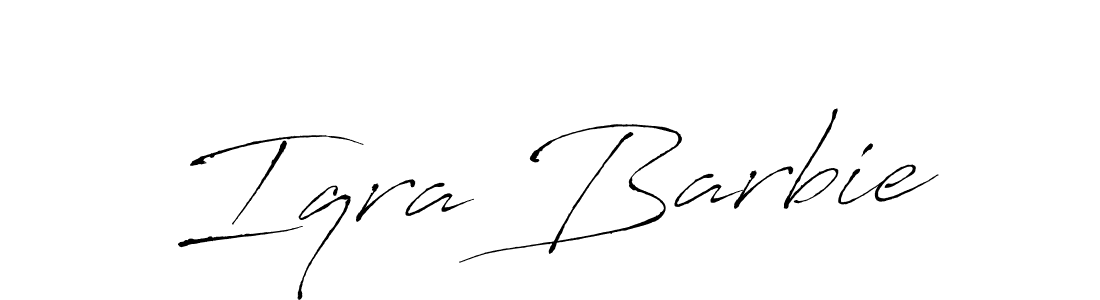 Once you've used our free online signature maker to create your best signature Antro_Vectra style, it's time to enjoy all of the benefits that Iqra Barbie name signing documents. Iqra Barbie signature style 6 images and pictures png