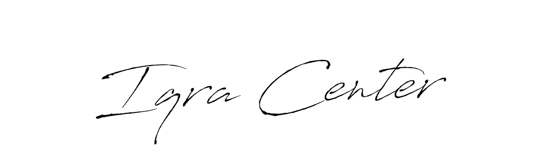 Once you've used our free online signature maker to create your best signature Antro_Vectra style, it's time to enjoy all of the benefits that Iqra Center name signing documents. Iqra Center signature style 6 images and pictures png