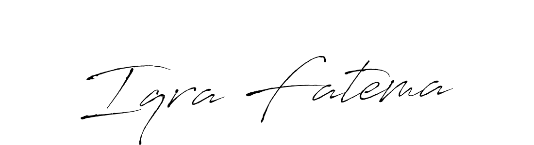 Similarly Antro_Vectra is the best handwritten signature design. Signature creator online .You can use it as an online autograph creator for name Iqra Fatema. Iqra Fatema signature style 6 images and pictures png