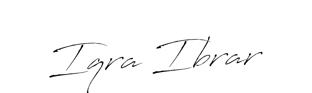 The best way (Antro_Vectra) to make a short signature is to pick only two or three words in your name. The name Iqra Ibrar include a total of six letters. For converting this name. Iqra Ibrar signature style 6 images and pictures png