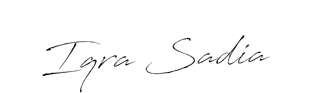 You should practise on your own different ways (Antro_Vectra) to write your name (Iqra Sadia) in signature. don't let someone else do it for you. Iqra Sadia signature style 6 images and pictures png