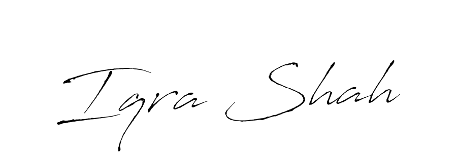 This is the best signature style for the Iqra Shah name. Also you like these signature font (Antro_Vectra). Mix name signature. Iqra Shah signature style 6 images and pictures png