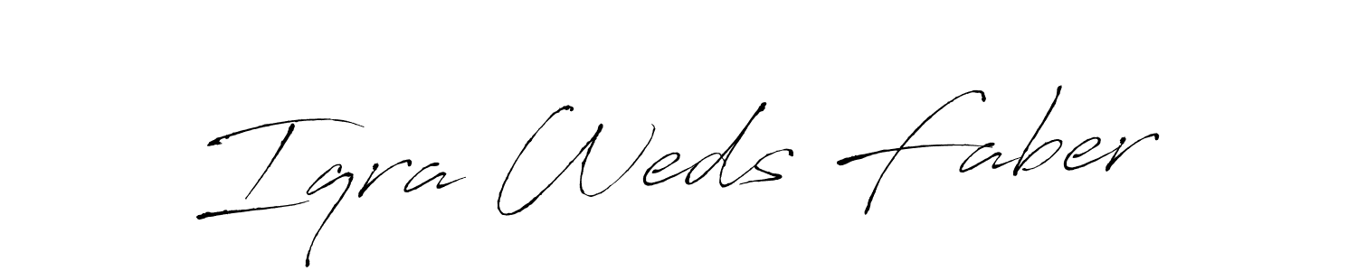 Check out images of Autograph of Iqra Weds Faber name. Actor Iqra Weds Faber Signature Style. Antro_Vectra is a professional sign style online. Iqra Weds Faber signature style 6 images and pictures png