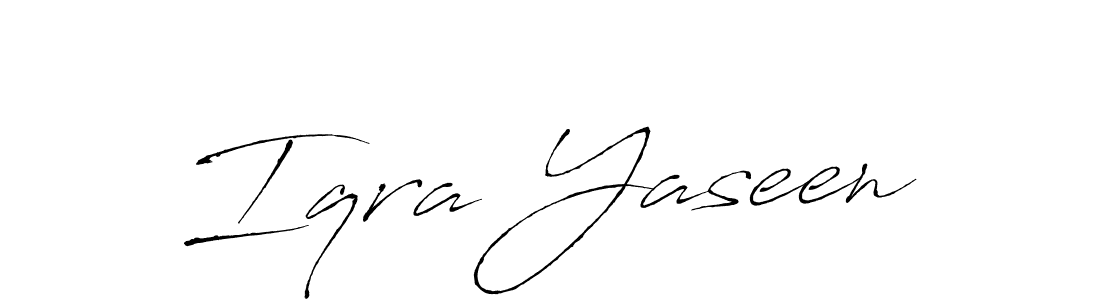 Also we have Iqra Yaseen name is the best signature style. Create professional handwritten signature collection using Antro_Vectra autograph style. Iqra Yaseen signature style 6 images and pictures png