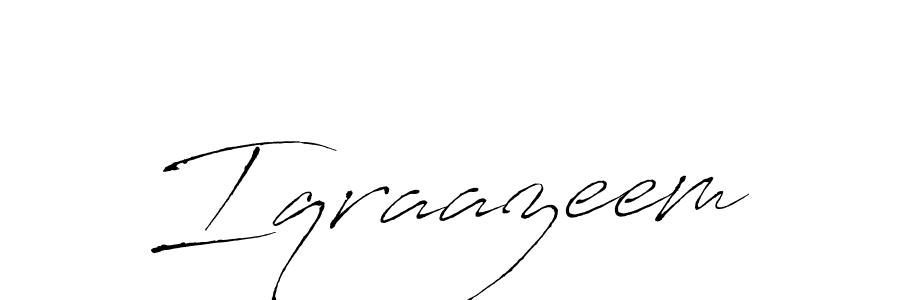 Make a beautiful signature design for name Iqraazeem. Use this online signature maker to create a handwritten signature for free. Iqraazeem signature style 6 images and pictures png