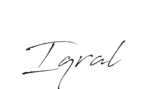 How to Draw Iqral signature style? Antro_Vectra is a latest design signature styles for name Iqral. Iqral signature style 6 images and pictures png