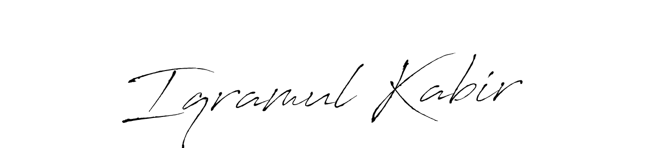 Also we have Iqramul Kabir name is the best signature style. Create professional handwritten signature collection using Antro_Vectra autograph style. Iqramul Kabir signature style 6 images and pictures png